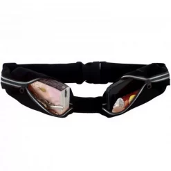 Pochette Imperméable Ceinture Cache-billets Wantalis Double Xtens 2 Poches Noire