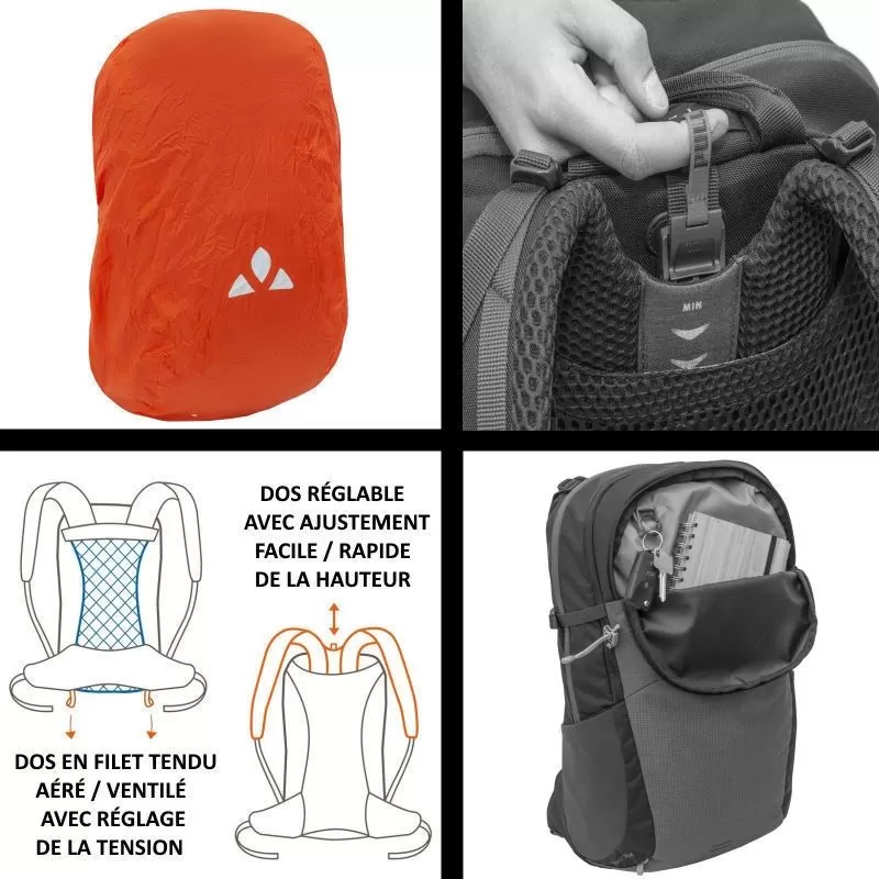 Sac à Dos Vaude Wizard 24+4 Rouge – Image 3