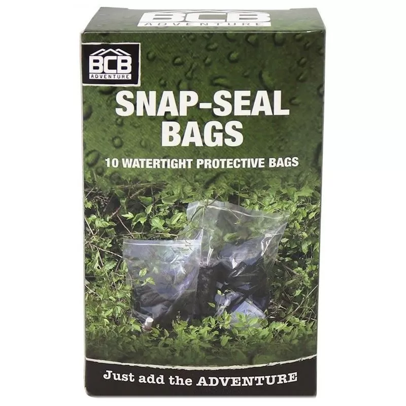 BCB Bushcraft Sac étanche Sachet étanche BCB Snap Seal Bags (lot De 10)